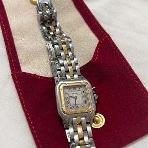 Cartier panthere watch 18k Gold  and steel